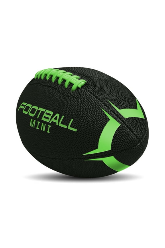 Mini 6” Rubber Football, Toy Ball, Black, Kids Teen Adult, Unisex, New