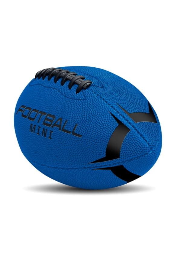 Mini 6” Rubber Football, Toy Ball, Blue, Kids Teen Adult, Unisex, New