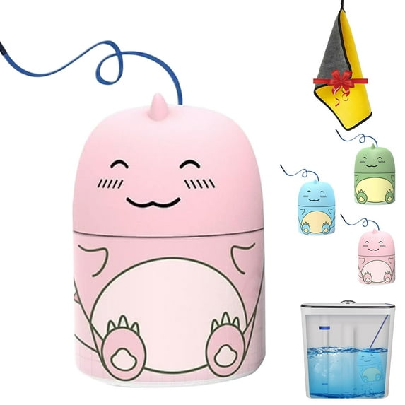 Magic Toilet Cleaning Bottle, Magic Toilet Bowl Cleaner, with Carrying Rope, No Dirty Hands, Three Fragrances, Ocean Jasmine Peach, One Bottle for Three Months (Mix)