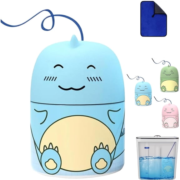 Magic Toilet Cleaning Bottle, Magic Toilet Bowl Cleaner, with Carrying Rope, No Dirty Hands, Three Fragrances, Ocean Jasmine Peach, One Bottle for Three Months (Ocean)