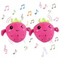 thumbnail image 1 of Magic Touch Interactive Music Plush Toy, 2Pcs Soft Baby Musical Sensory Toy with Sound, Educational Learning Multiplayer Interactive Play, Birthday for Toddler Kids (Pink Strawberry), 1 of 7
