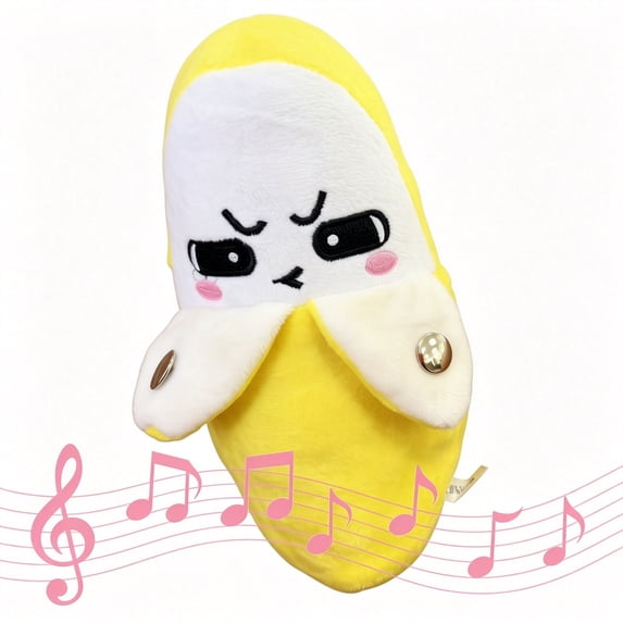 Magic Touch Interactive Music Plush Toy, Soft Baby Musical Sensory Toy with Sound, Educational Learning Multiplayer Interactive Play, Birthday for Toddler Kids (Yellow Banana)