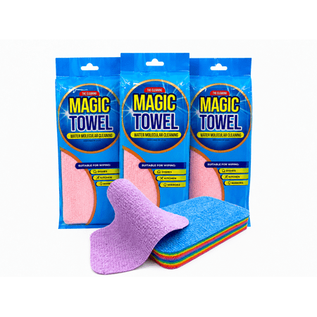 Magic Towel Sponge - 3 pack, cleaning sponge and scrubbing pad set