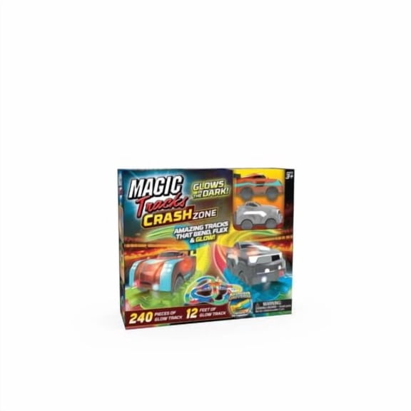 Magic Tracks Crash Theme Set w/ 2 Cars