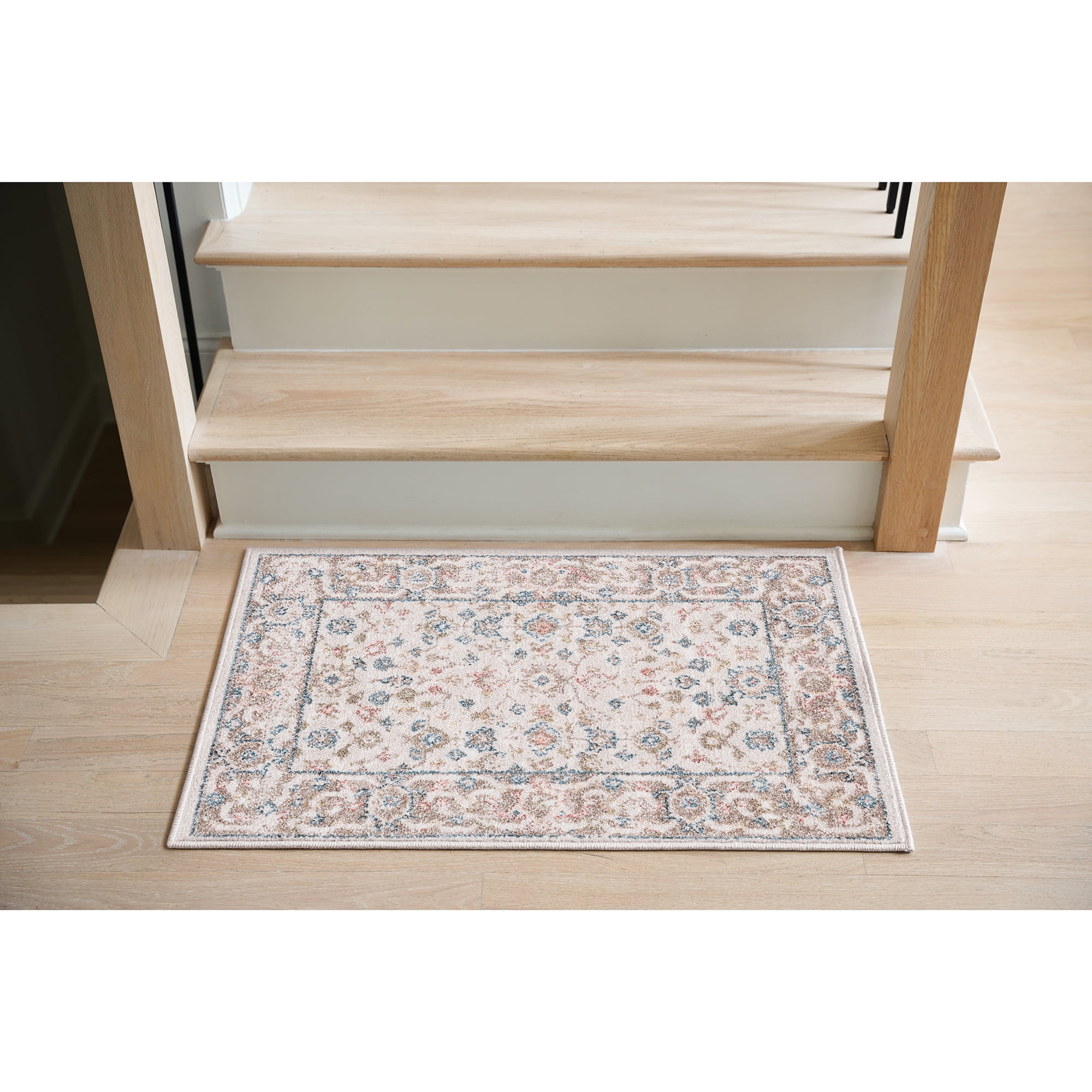 Bliss Rugs Magic Traditional 2' x 3' Blue and Cream Indoor Area Rug