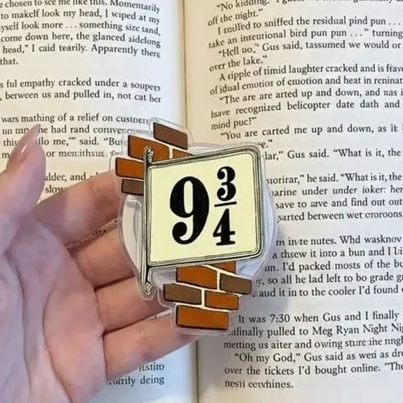 Magic Train Platform 9 3/4 Phone Grip, Secret Wizarding Station Phone Holder, Brick Wall Aesthetic Phone Stand, Dark Academia Travel Accessory, Fantasy Bookish Gift for Her
