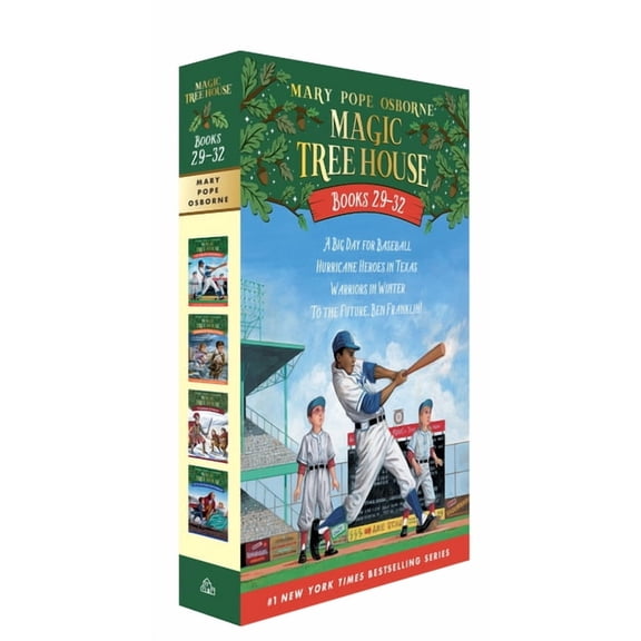 Magic Tree House Magic Tree House Books 29-32 Boxed Set: A Big Day for Baseball; Hurricane Heroes in Texas; Warriors in Winter; To the Fu, (Paperback)