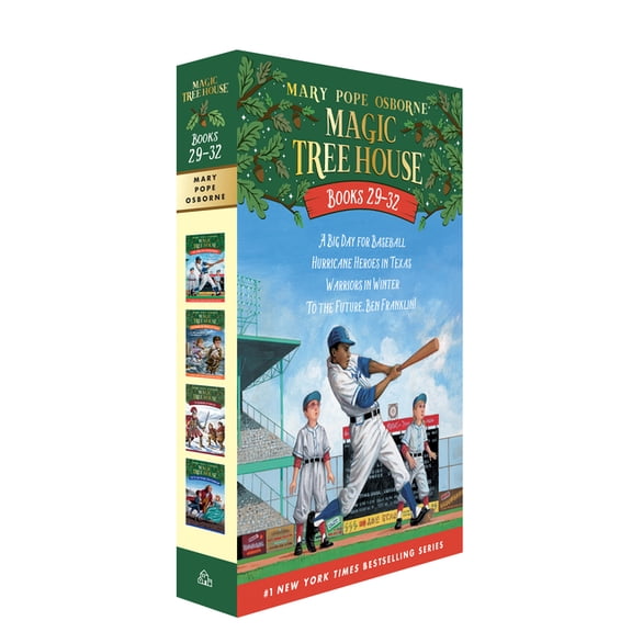 Magic Tree House Magic Tree House Books 29-32 Boxed Set: A Big Day for Baseball; Hurricane Heroes in Texas; Warriors in Winter; To the Fu, (Paperback)