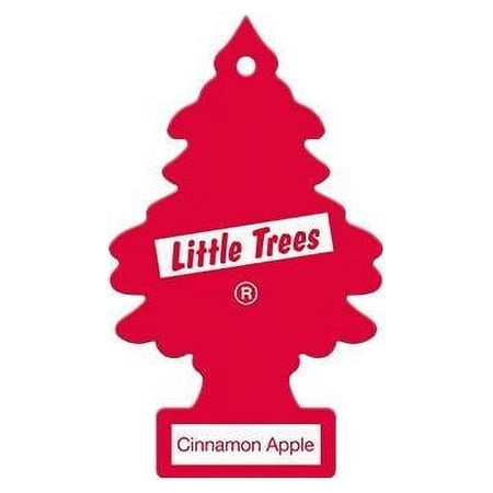 Magic Tree Little Trees Car Home Air Freshener Freshner Smell Fragrance Aroma Scent - Cinnamon Apple (48 Pack)