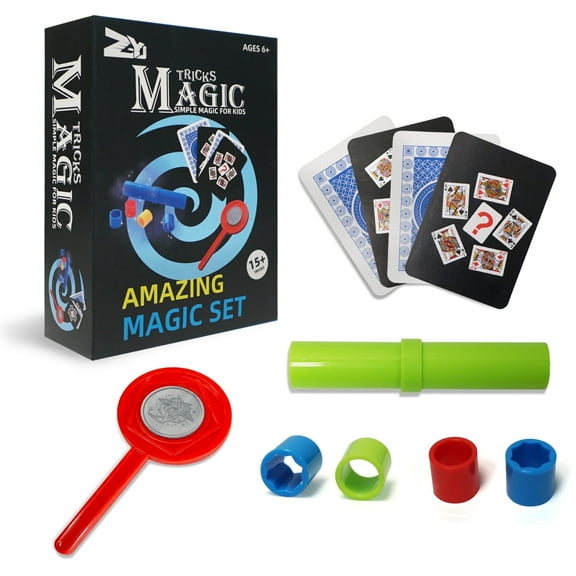 Magic Trick Toy, 3Pcs Magic Tricks for Kids, Magic Set with Manual and Video for Beginners, Christmas, Halloween Birthday Gifts Toys Magic Kit for Boys Girls Ages 6+