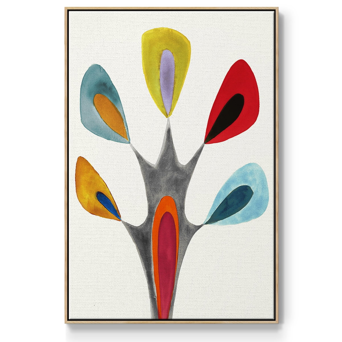 Magic Tricks II Framed Premium Gallery Wrapped Canvas - Ready to Hang - 25 x 37 - Natural Wood Floating Frame