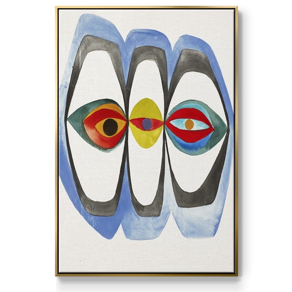 Magic Tricks IV Framed Premium Gallery Wrapped Canvas - Ready to Hang - 25 x 37 - Gold Floating Frame