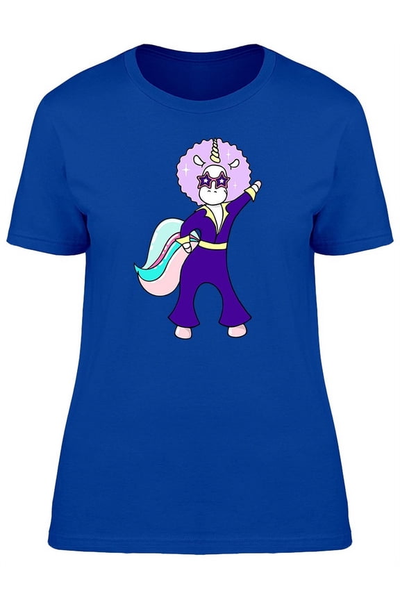 Magic Unicorn Disco Dancer T-Shirt Women -Image by Shutterstock, Female Medium