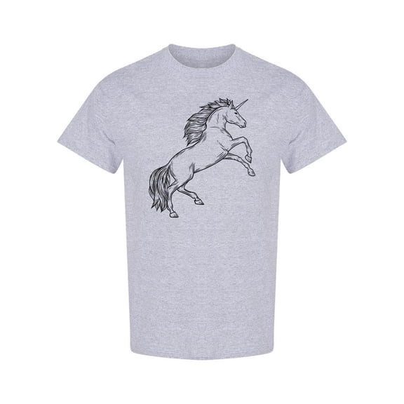 Magic Unicorn Engraving Design T-Shirt Men -Image by Shutterstock, Male x-Large