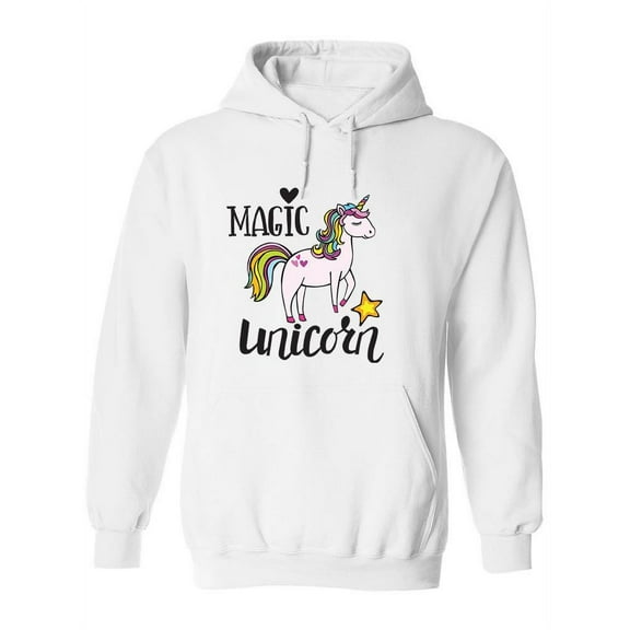 Magic Unicorn Love Hoodie Women -Image by Shutterstock, Female 3X-Large