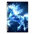 thumbnail image 1 of Magic Unicorn Spiral Journal Notebook College Ruled Notebook 8.3" x 5.7" A5 Lined Thick Paper Page, 1 of 6