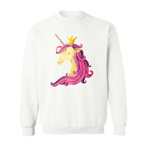 Magic Unicorn Watercolor. Sweatshirt Women -Image by Shutterstock, Female 5X-Large