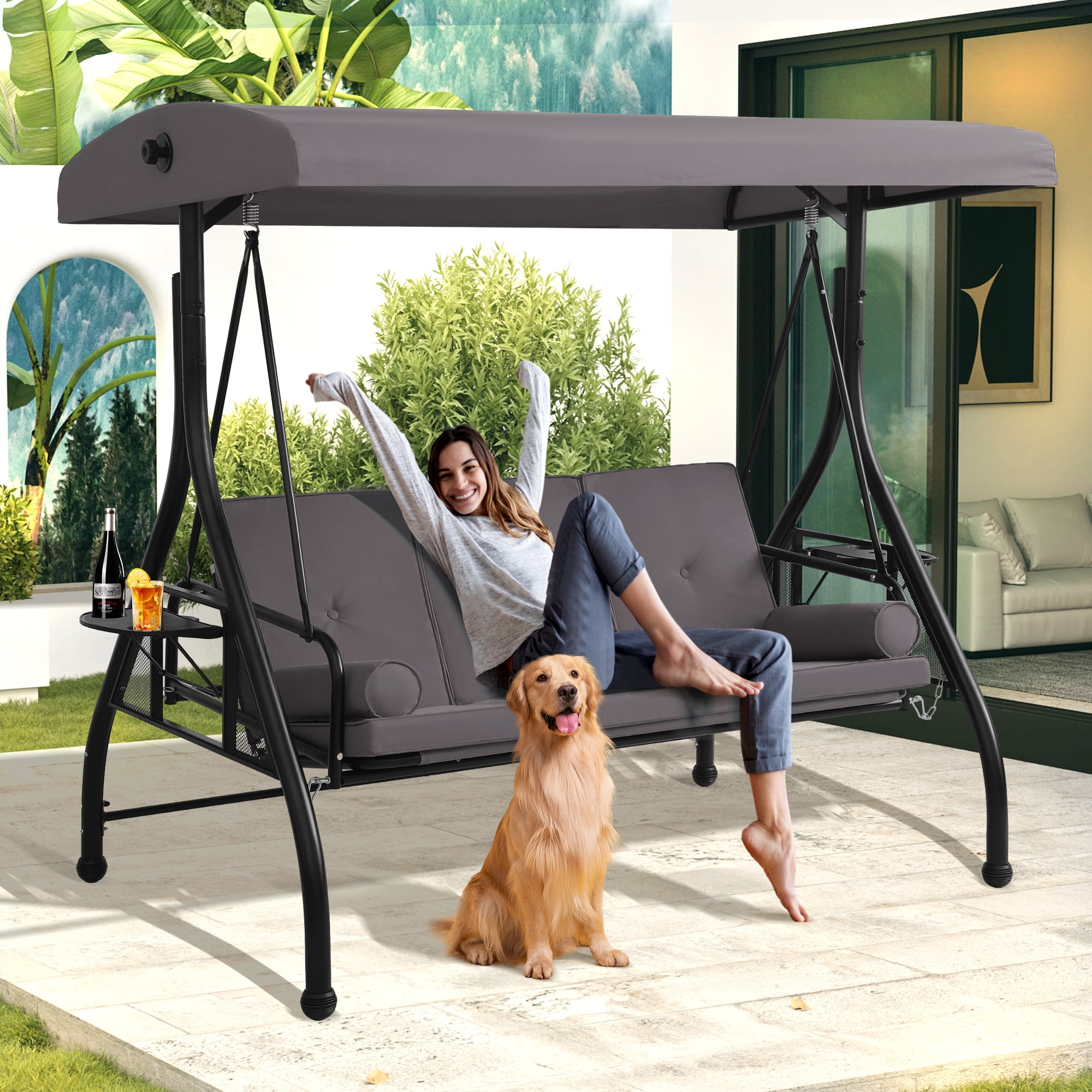 Culumpios Para Patios Adultos Magic Union 3-Seat Outdoor Patio