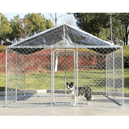 TABU 55 Large Dog Crate Furniture with 2 Rooms Wooden Dog Crate for Small Dogs Chew Resistant White Walmart