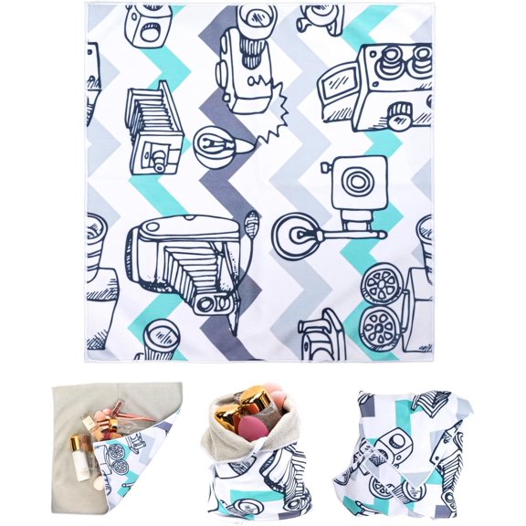 Magic Universal Storage Cloth, Self-Adhesive Makeup Bag, Portable Protective Pouch, Camera Lens Wrap, Stylish Travel Organizer for Beauty Essentials, Travel, Gifts & Daily Use