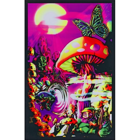 Magic Valley Blacklight Poster - 23x35