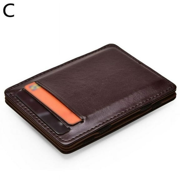 Mens Magic Wallet with Business Card and Bank Card Storage Slim Design у G2S9