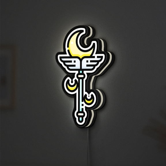 Magic Wand 3D Novelty Light Box, Fantasy Unicorn Decor, Enchanted Wall Art for Dreamy Spaces (Width 12 inch, 30cm)