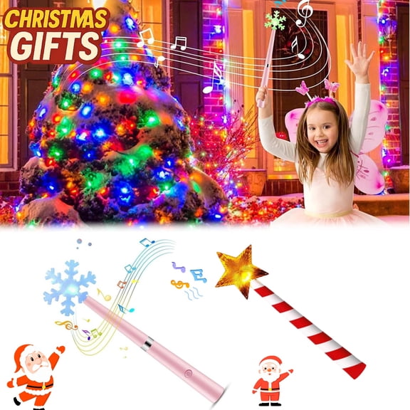 Magic Wand Christmas Light Controller, Xmas Decor Gift for Home, Wireless Remote Control Switch Outlet Kit for Christmas Tree Decorations String Light Controllers(1PC),Magic Wand Christmas Tree