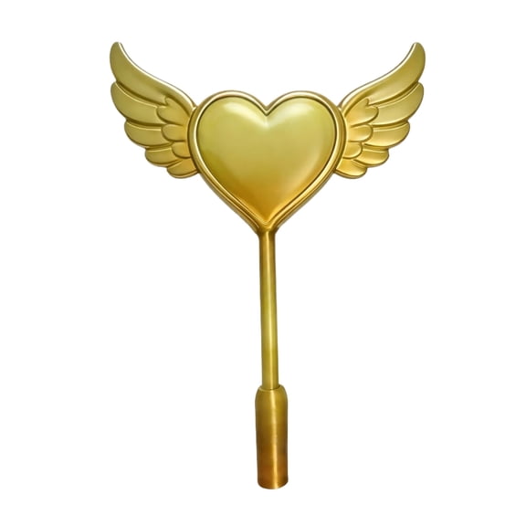 Magic Wand, Gold Non-Contact Payment Clip with Angel Wings, 1 Piece, for Cosplay Holiday Party Decoration
