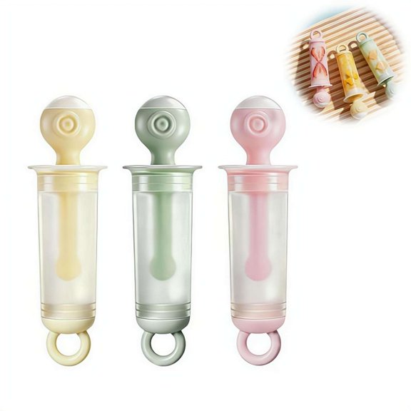Magic Wand Ice Cream Molds, Mini Ice Cube Trays With Lids, DIY Homemade Ice Cream Popsicle Stick Molds, 3Pcs