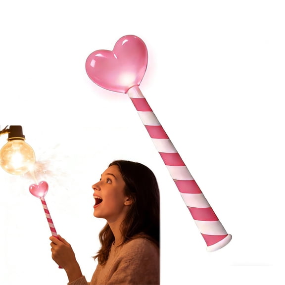 Magic Wand Light Controller, Heart Wand Motion-Activated Light Controller, Wireless Remote Control, Heart Glowing Decorative Wand Light Controllers, Valentine's Day Romantic Wand Lights Controller