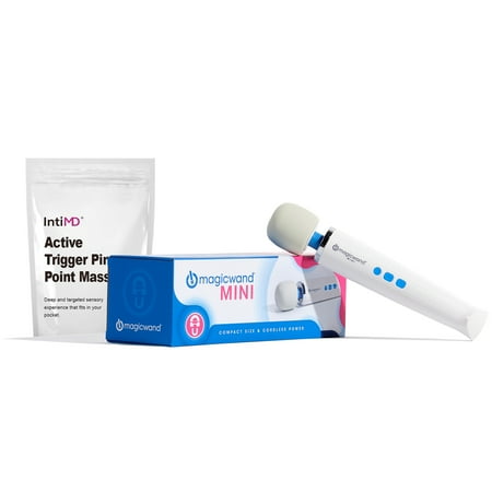 Magic Wand Mini HV-135 Personal Massager with IntiMD Active Trigger Pin Point Massager