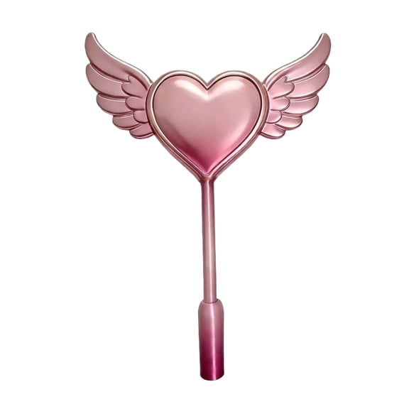 Magic Wand, Pink Extendable, 1 Piece, Contactless Payment Clip With Angel Wing For Cosplay Party