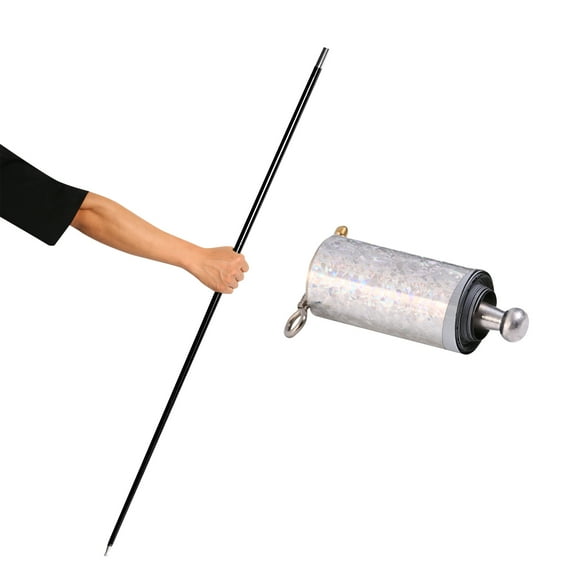 Magic Wand Silver Metal Appearing Cane Toy for Professional Magician Stage Portable Pocket Staff Magic Tricks
