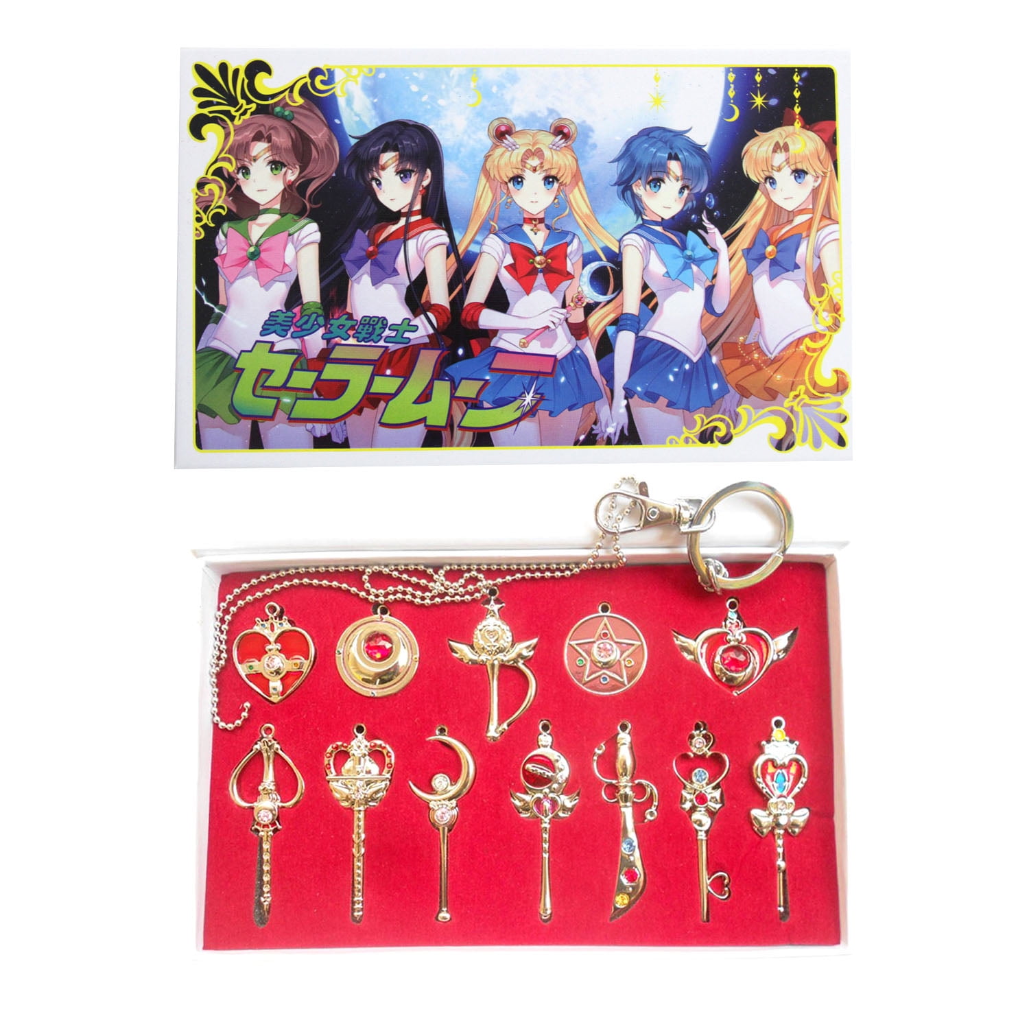 Magic Wand and Small Item - Sailor Moon Necklace & Keychain 12 pc. Pendant
