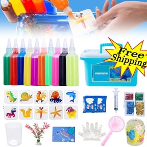 Magic Water Elf Toy Kit, 2025 New Handmade Water Animal Set Water Gel Kit with Magic Gels and Sea Creature Molds, Magic Water Gel Kit Party Favor DIY Arts Crafts Birthday Christmas