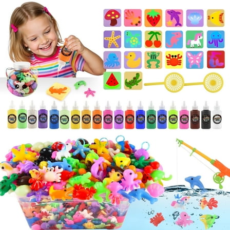 Nicella Magic Water Elf Toy Kit , Aqua Fairy Water Gel Kit for Kids, Squishy Maker Kits Water Pets, Birthday Gifts, Party Favors, Make Your Own Squishies Toys Craft for boys girls Kids Ages 3+