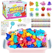 Magic Water Elf Toy Kit, Aqua Fairy Water Gel Kit, 60ml 8 Colors Large Capacity Set with 9 Shape Molds, Creatives DIY Manual Water Elf Toy480ml