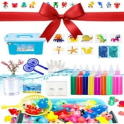 Magic Water Elf Toy Kit,Magic Water Kit,Creative Magic Water Toy Creation Kit,Handmade Glow Color Water Animal Set Water Gel Kit with Magic Gels and Sea Creature Molds for Kids