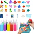 thumbnail image 1 of Magic Water Elfs Toy Kit - 10 Color Gels 12 Molds - DIY Squishy Maker Sensory Craft Kit Creative Fun Activity for Kids Party Favors Birthday Gift, 1 of 8