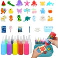 thumbnail image 1 of Magic Water Elfs Toy Kit - 10 Color Gels 12 Molds - DIY Squishy Maker Sensory Craft Kit Creative Fun Activity for Kids Party Favors Birthday Gift, 1 of 8