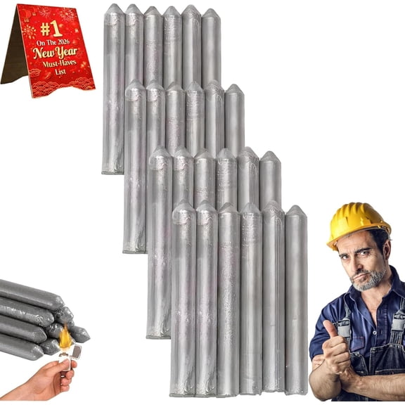 Magic Welding Rods – Low Temp Welding Sticks for All Metal – No Flux Required for Aluminum Stainless Steel Iron (24PCS)