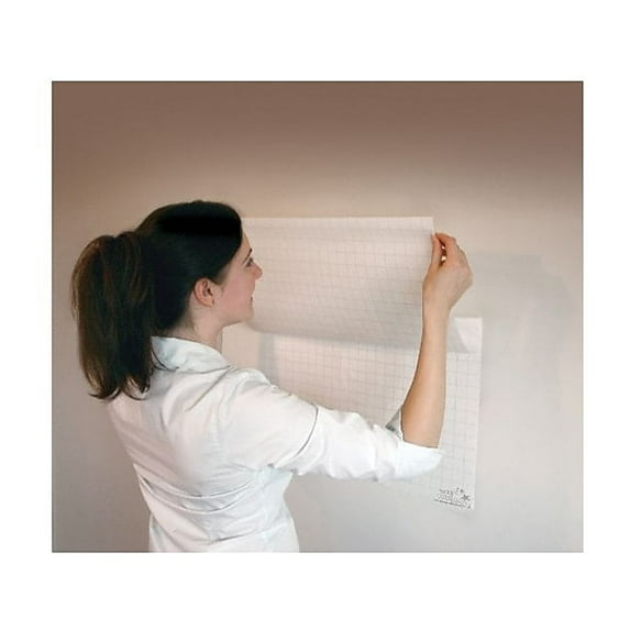 Magic Whiteboards Gridded Magic Whiteboard Sheets 31 1/2"W x 23 1/2"H 25/Sheets MW2125