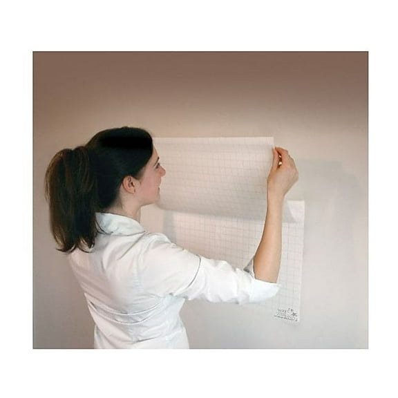 Magic Whiteboards Gridded Magic Whiteboard Sheets 31 1/2"W x 23 1/2"H 25/Sheets MW2125