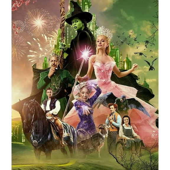 Magic Wicked Witch Diamond Painting Set (for Adults) 5D DIY Character Diamond Art Set (for Beginners) Round Full Diamond Diamond Painting Gem Art Crafts (Home Wall Decoration Gift)