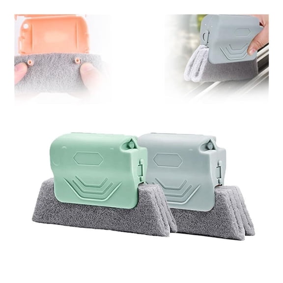 Magic Window Track Cleaner, 2025 New Window Groove Cleaning Brush Tools Set, Hand-held Window Track Cleaner Brushes Tools for Window lides Gaps Tile Lines Shutter Car Vents (Mixed, 3PCS)