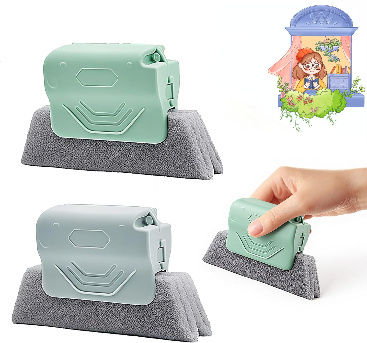 Magic Window Track Cleaner, 2026 New Hand-held Window Groove Cleaning ...