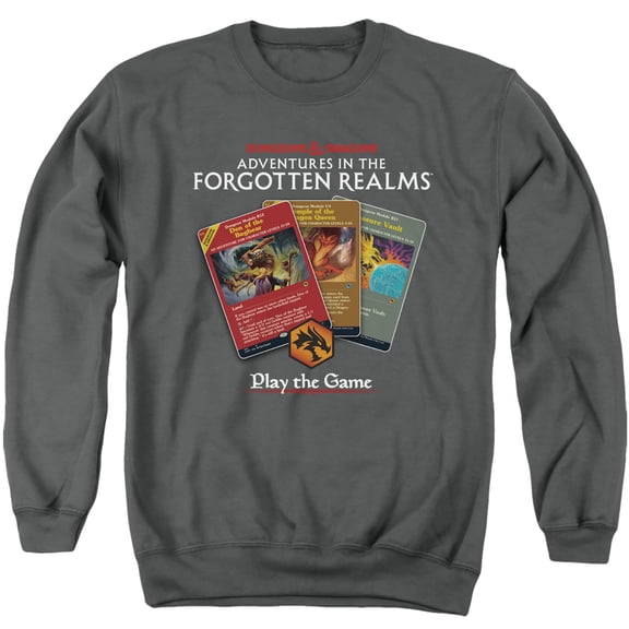 Magic X D & D  Adventures In The Forgotten Realms Cards Unisex Adult Crewneck Sweatshirt, Cards, Medium