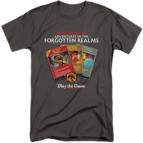 Magic X D & D Adventures in The Forgotten Realms Cards Unisex Adult Tall T Shirt, Cards, 3X-Large