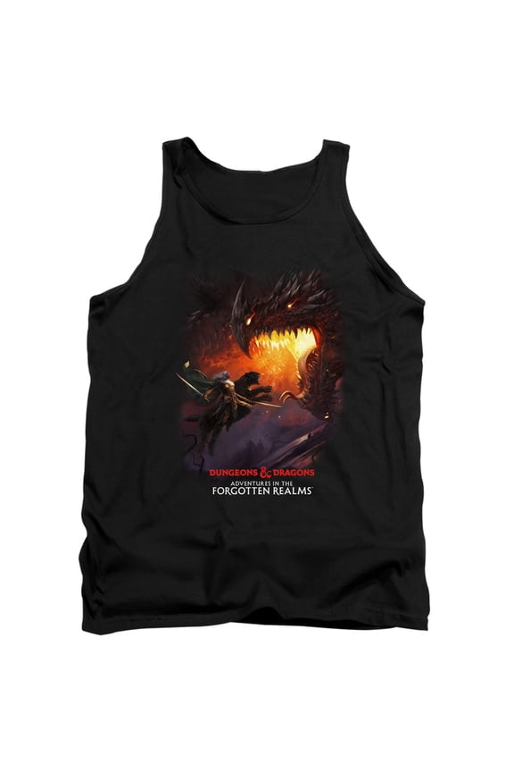 Magic X D & D Adventures in The Forgotten Realms Drizzt and Dragon Unisex Adult Tank Top, Drizzt and Dragon, X-Large